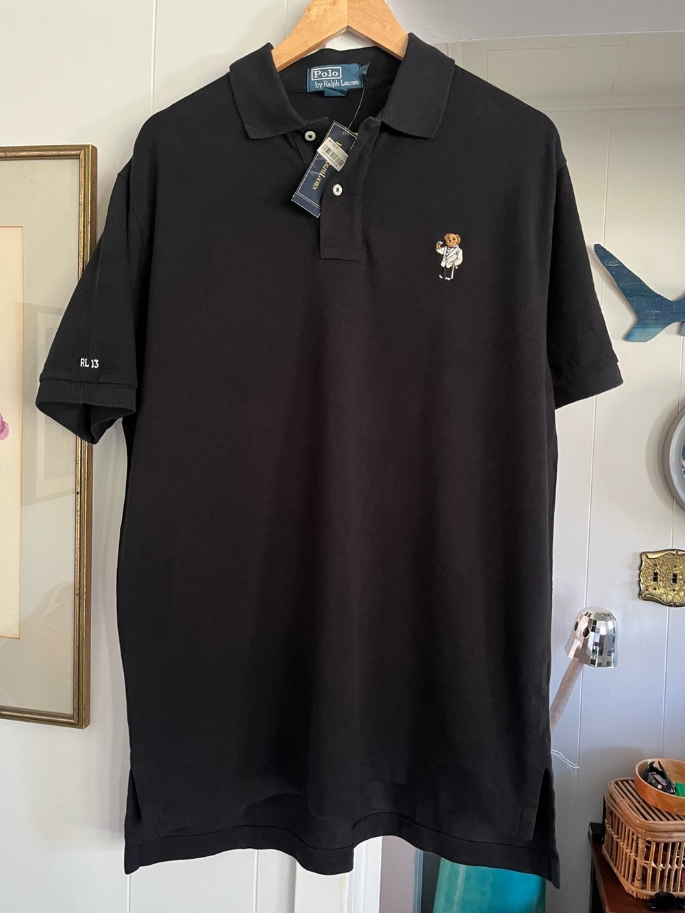 NWT Polo Bear Ralph Lauren Cotton Shirt Embroidered RL13 Classic Tuxedo 2013